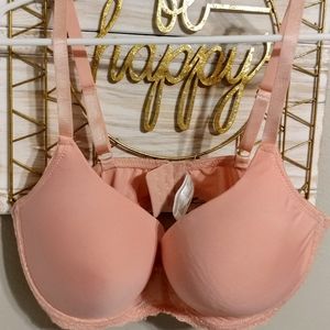 40DD bra with under wire - pretty pink